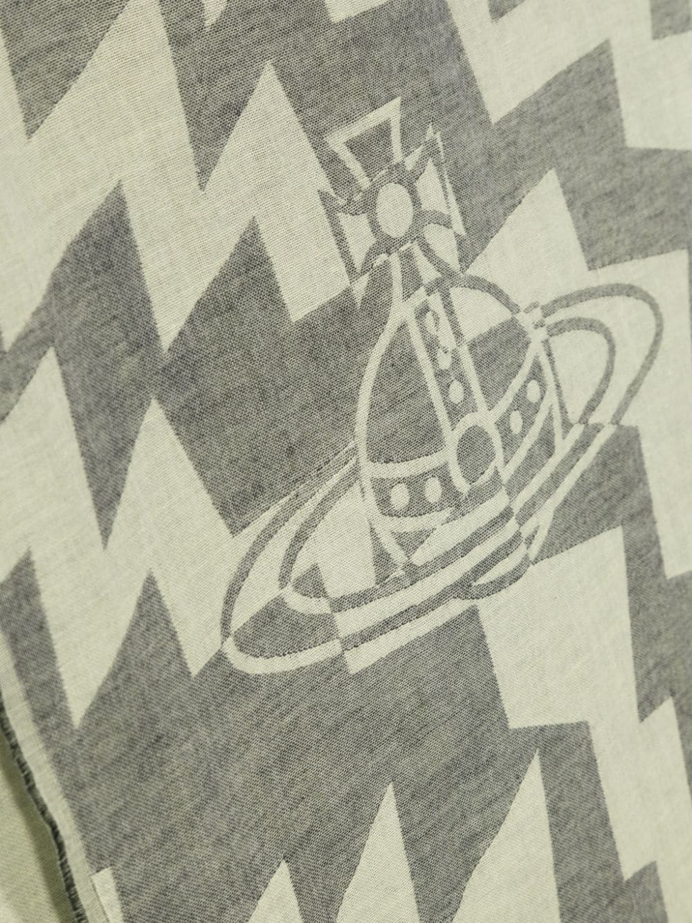 Vivienne Westwood Sjaal met zigzag patroon en jacquard Groen