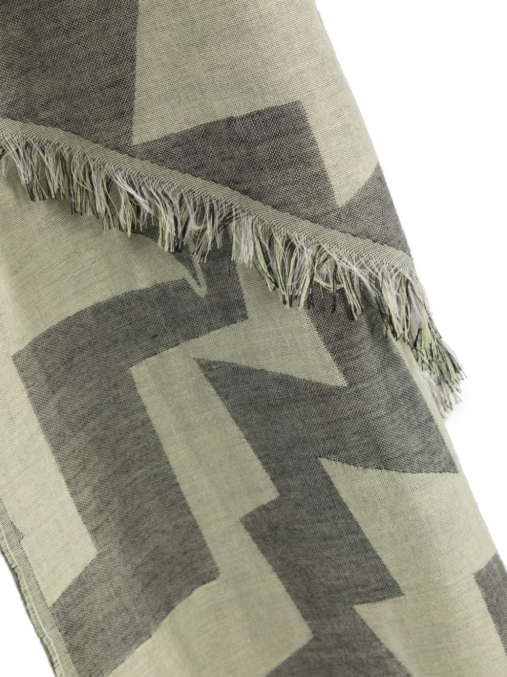 Vivienne Westwood Sjaal met zigzag patroon en jacquard Groen