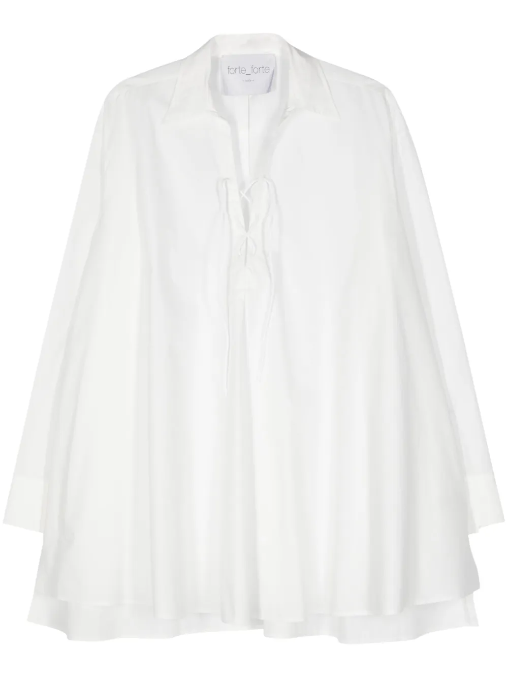 Forte Forte Poplin Cotton Mini Dress In White