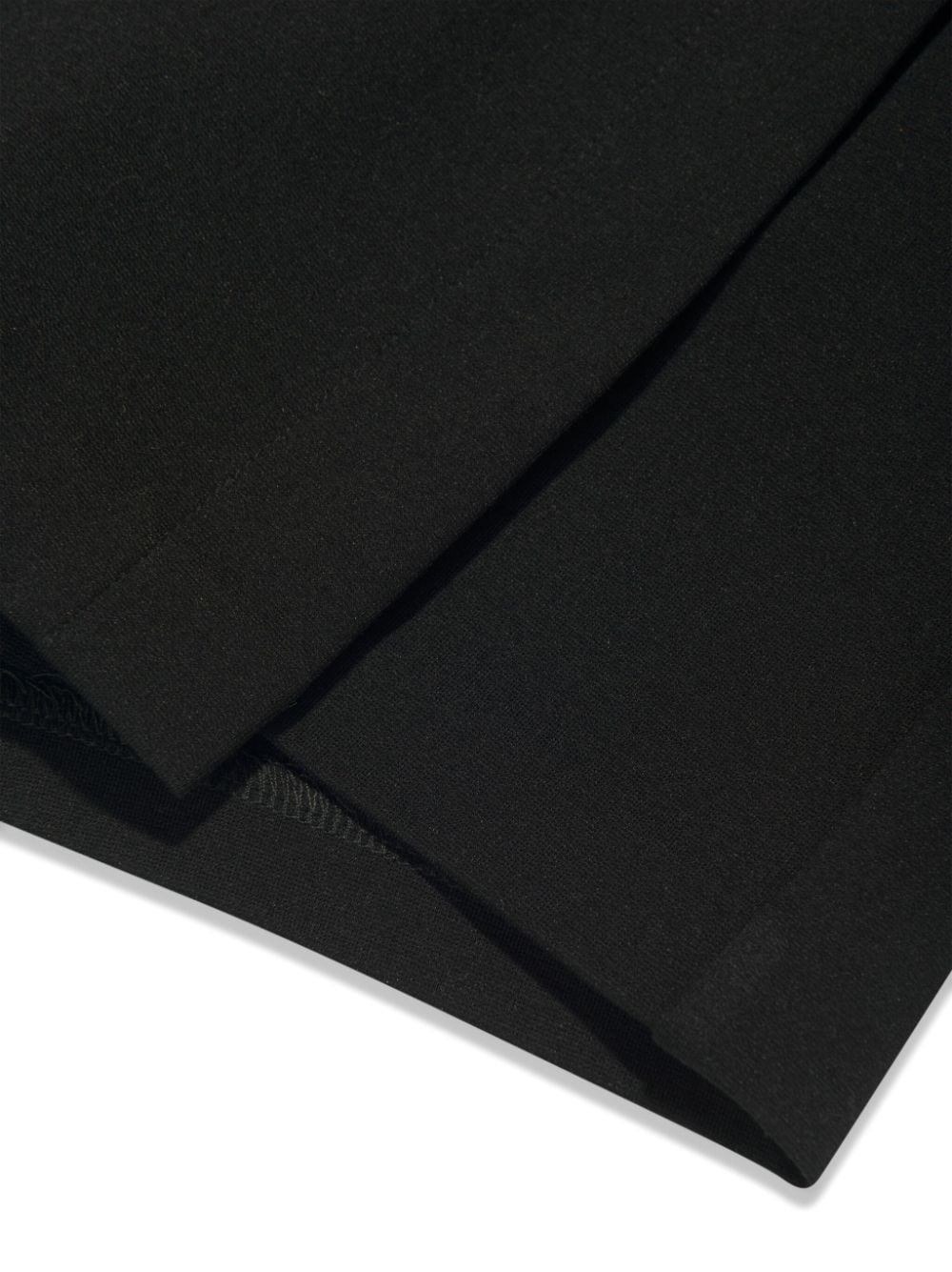 Shop Moschino Chain-print High-waist Skorts In Black