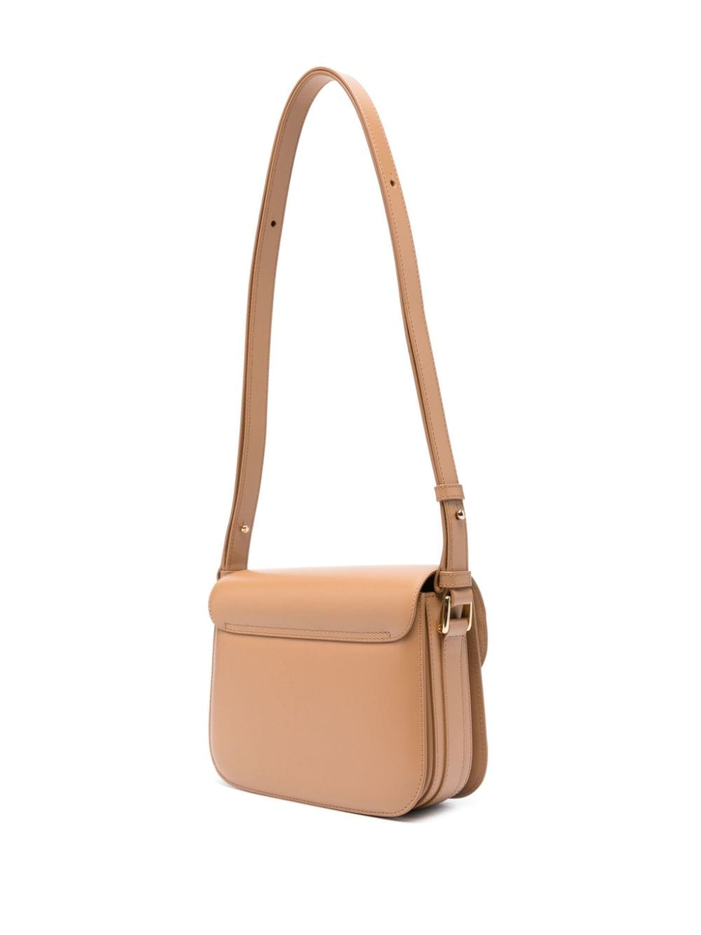 Shop Apc Small Grace Leather Shoulder Bag In Neutrals