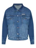 HUGO logo-patch denim jacket - Blue