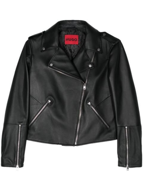 HUGO biker leather jacket