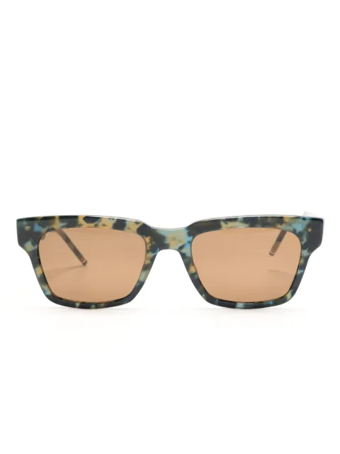 Thom Browne Eyewear lentes de sol con armazón cuadrada estilo carey