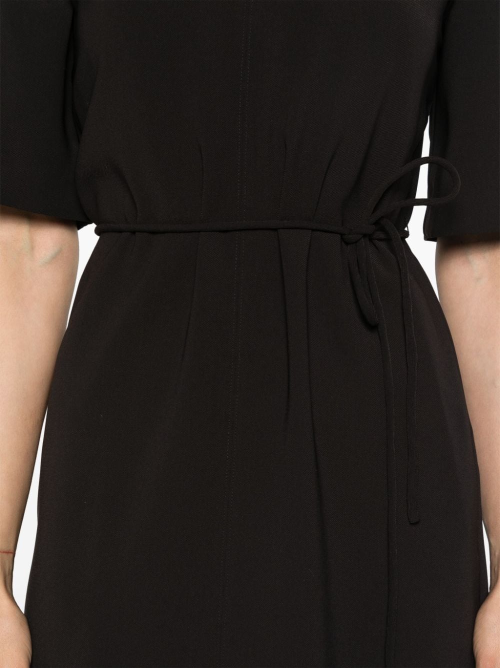 Calvin Klein Mini-jurk van crêpe Zwart