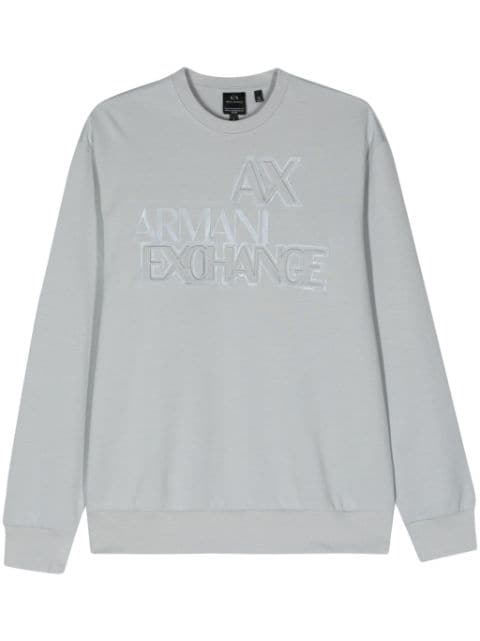 Armani Exchange logo-appliqué crew-neck sweatshirt