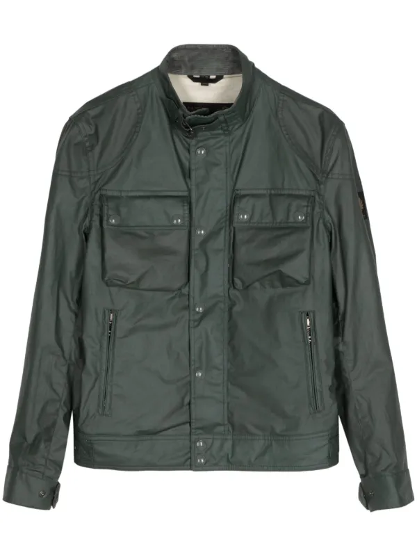 Belstaff Racemaster Cotton Jacket Green FARFETCH AE