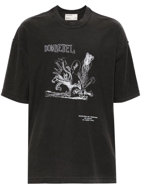 DOMREBEL Comic Kick graphic-print cotton T-shirt