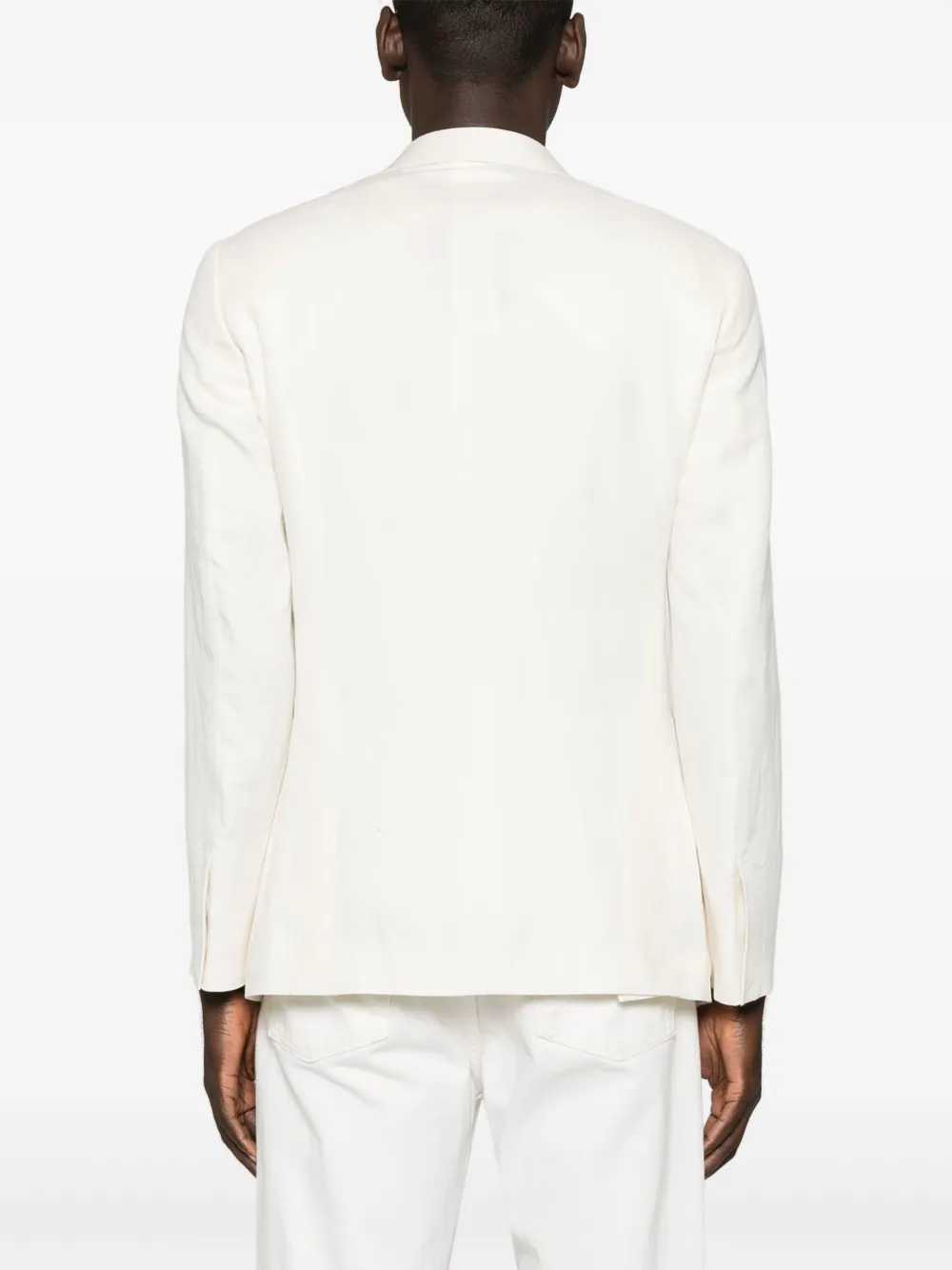 Ralph Lauren Purple Label Blazer met enkele rij knopen Beige