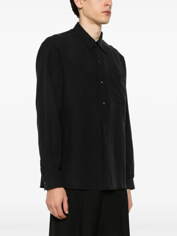 Ralph Lauren Purple Label pointed-collar Shirt | Black | FARFETCH