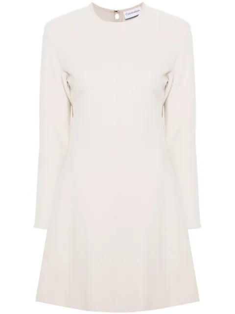 Calvin Klein flared crepe minidress