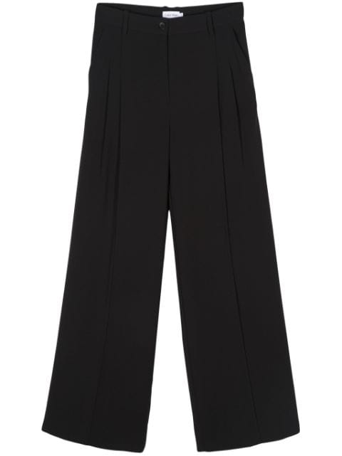 Calvin Klein twill wide-leg trousers