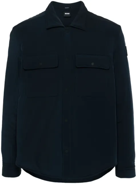 BOSS logo-appliqué padded jacket