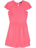 Armani Exchange flared layered-skirt dress - Pink
