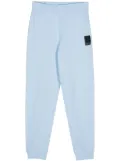 Armani Exchange logo-tag cotton track pants - Blue