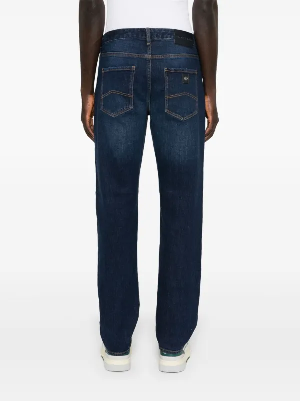 Armani Exchange 5 Pockets Tapered Jeans | Blue | FARFETCH GE