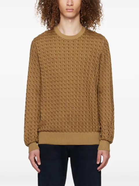 BOSS Pullover mit geometrischem Muster