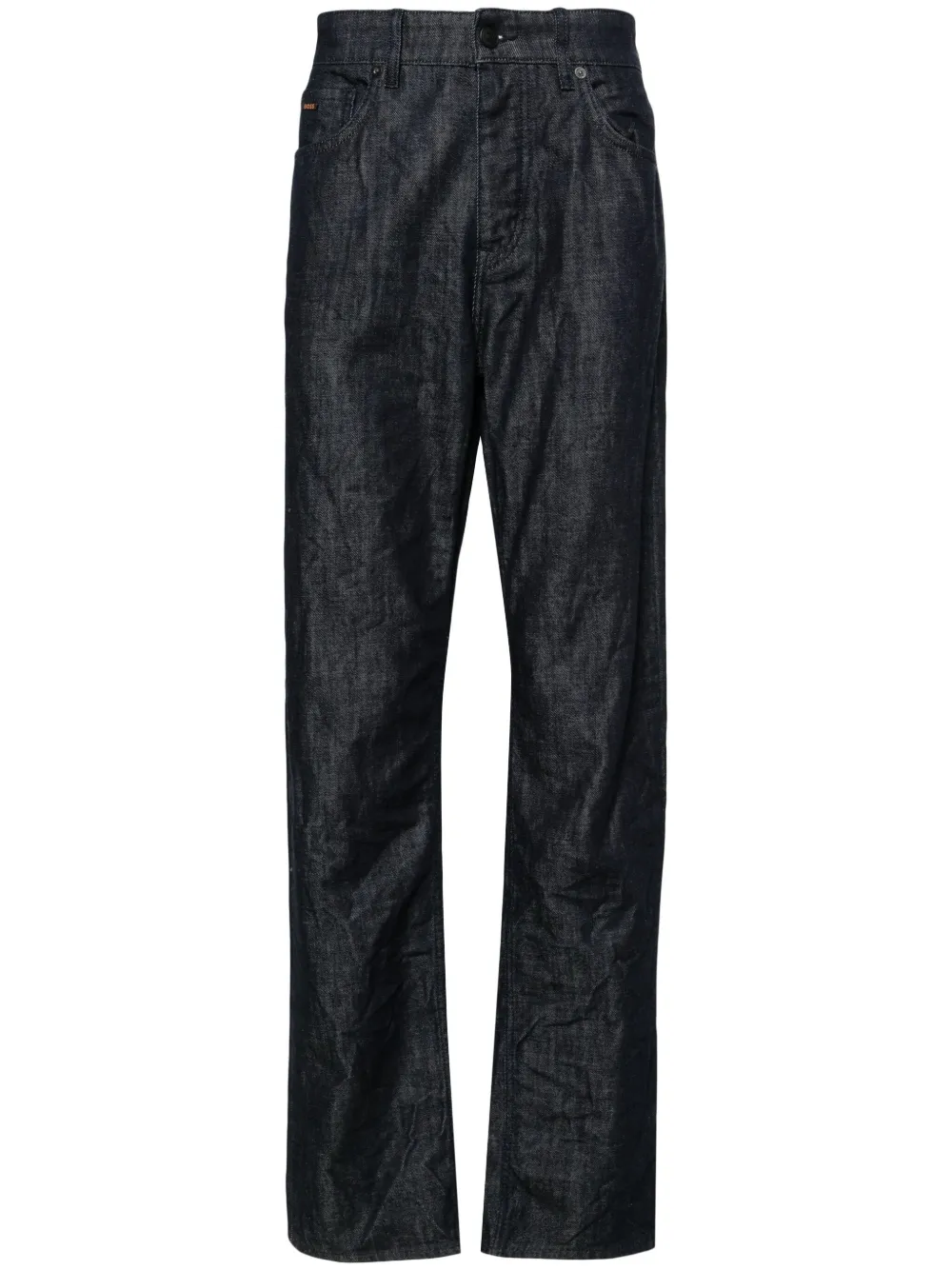 BOSS mid-rise straight-leg jeans | Blue | Image 1