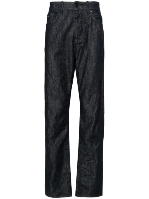 BOSS mid-rise straight-leg jeans