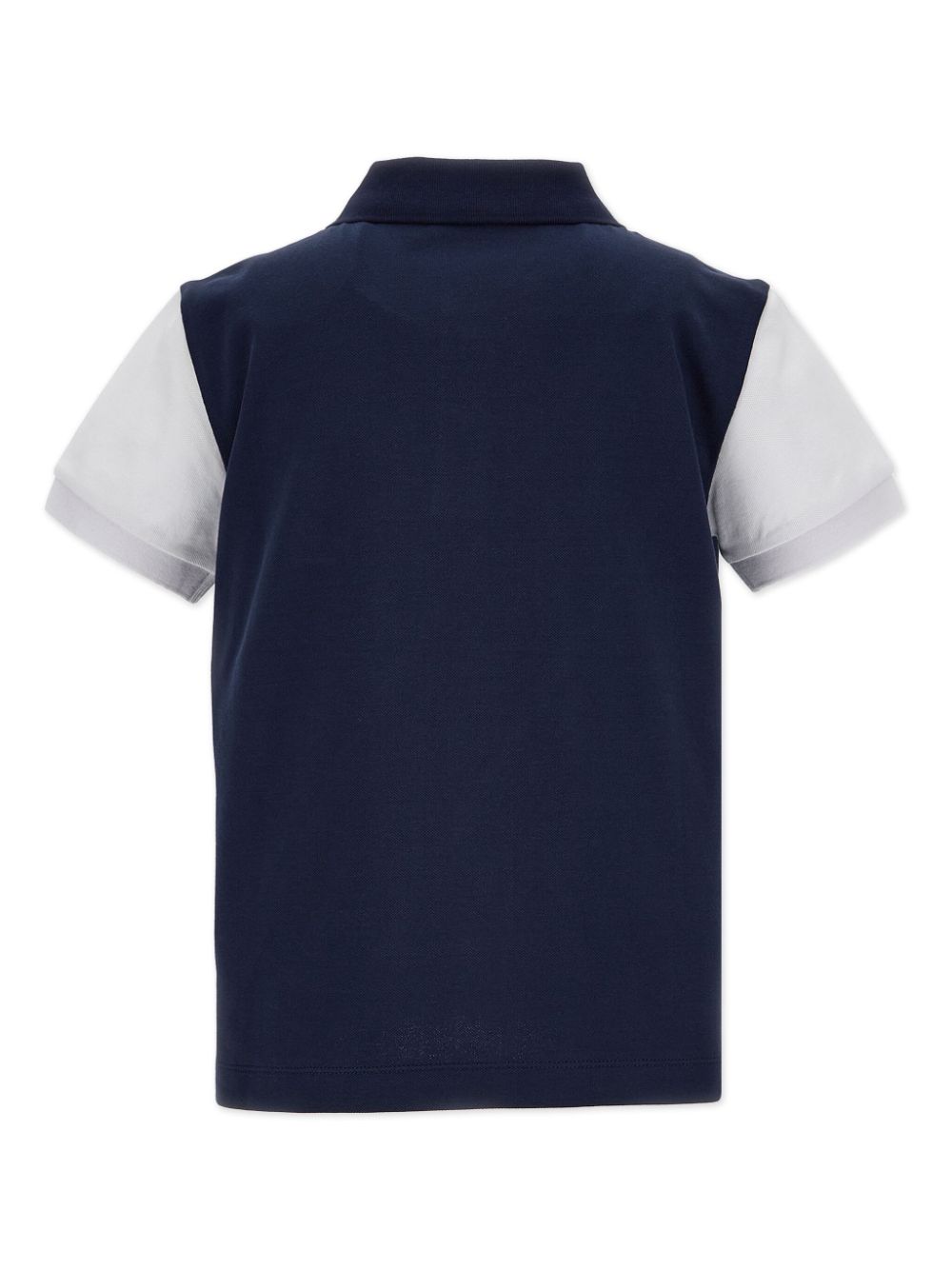 Shop Moschino Logo-print Polo Shirt In Blue