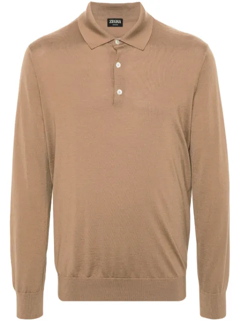Zegna fine-knit polo shirt