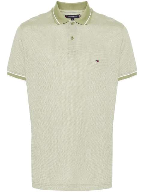 Tommy Hilfiger logo-embroidered cotton polo shirt
