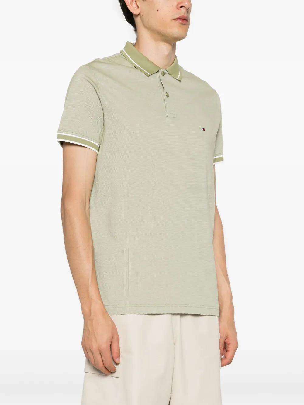 Tommy Hilfiger Poloshirt met geborduurd logo Groen