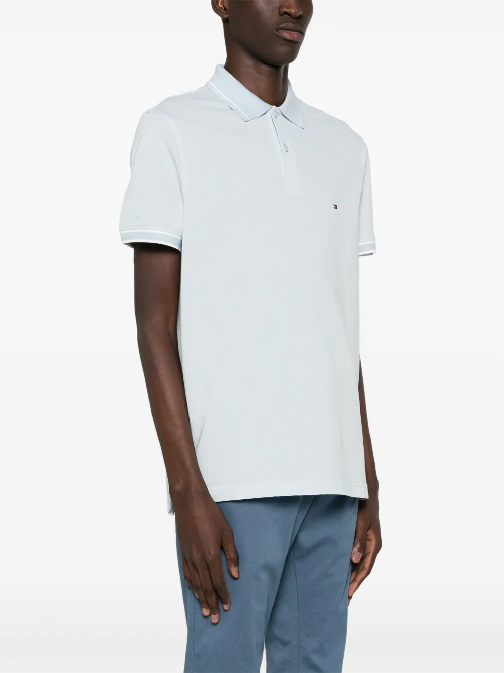 Tommy Hilfiger Poloshirt met geborduurd logo Blauw