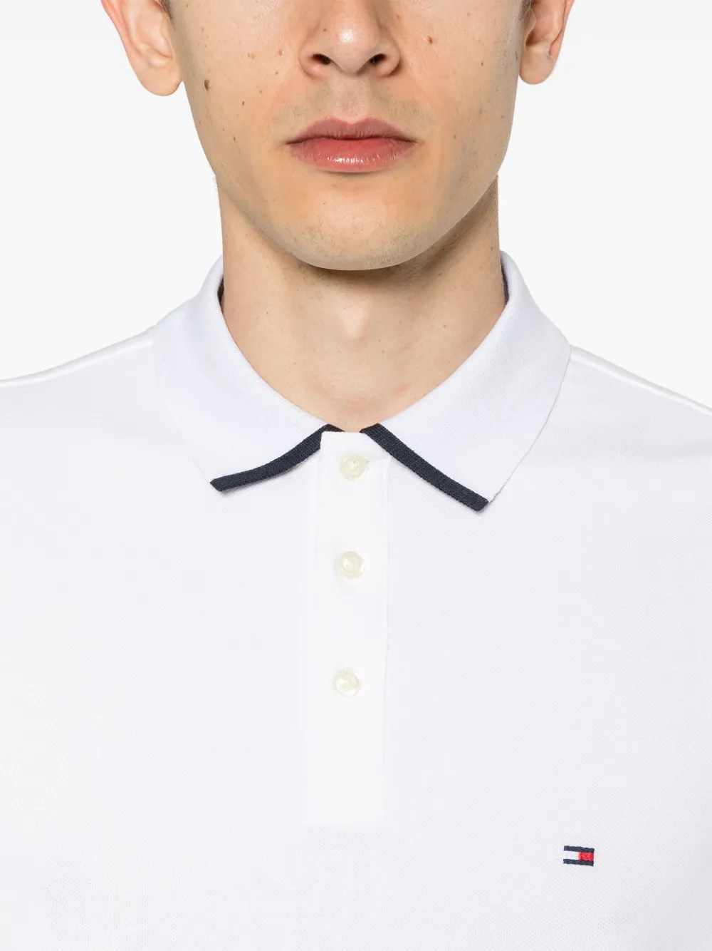 Tommy Hilfiger Piqué poloshirt Wit
