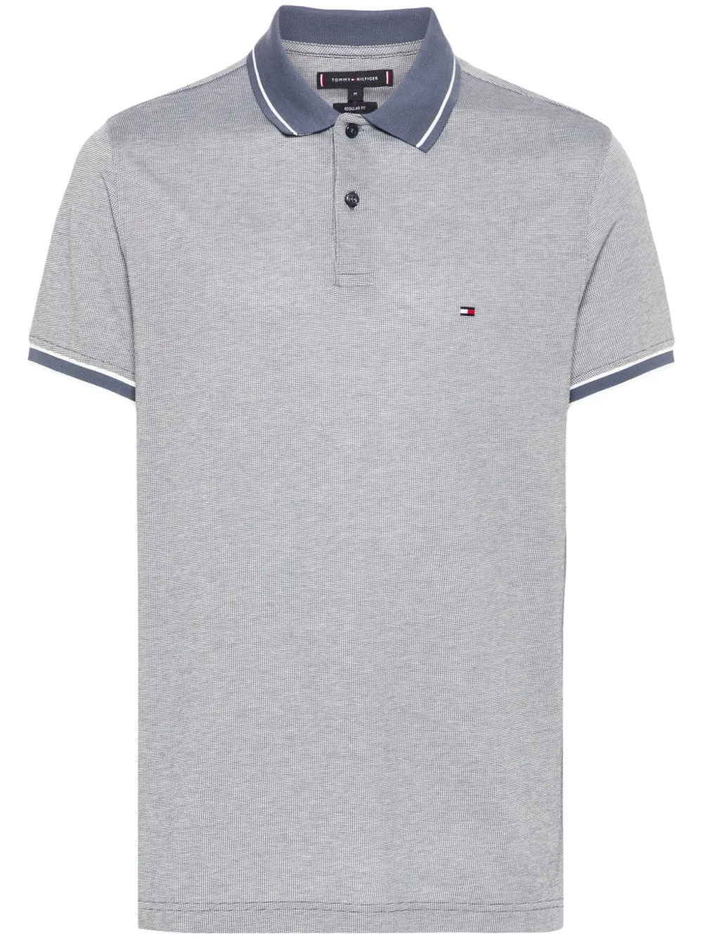 TOMMY HILFIGER LOGO-EMBROIDERED COTTON POLO SHIRT