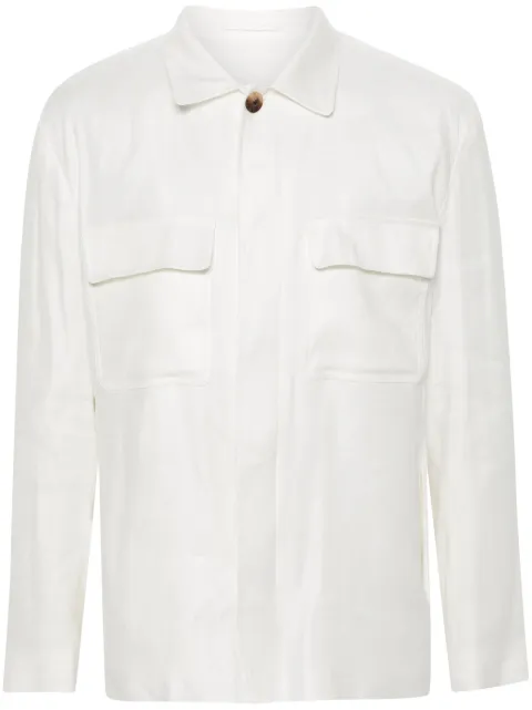 Lardini twill shirt jacket