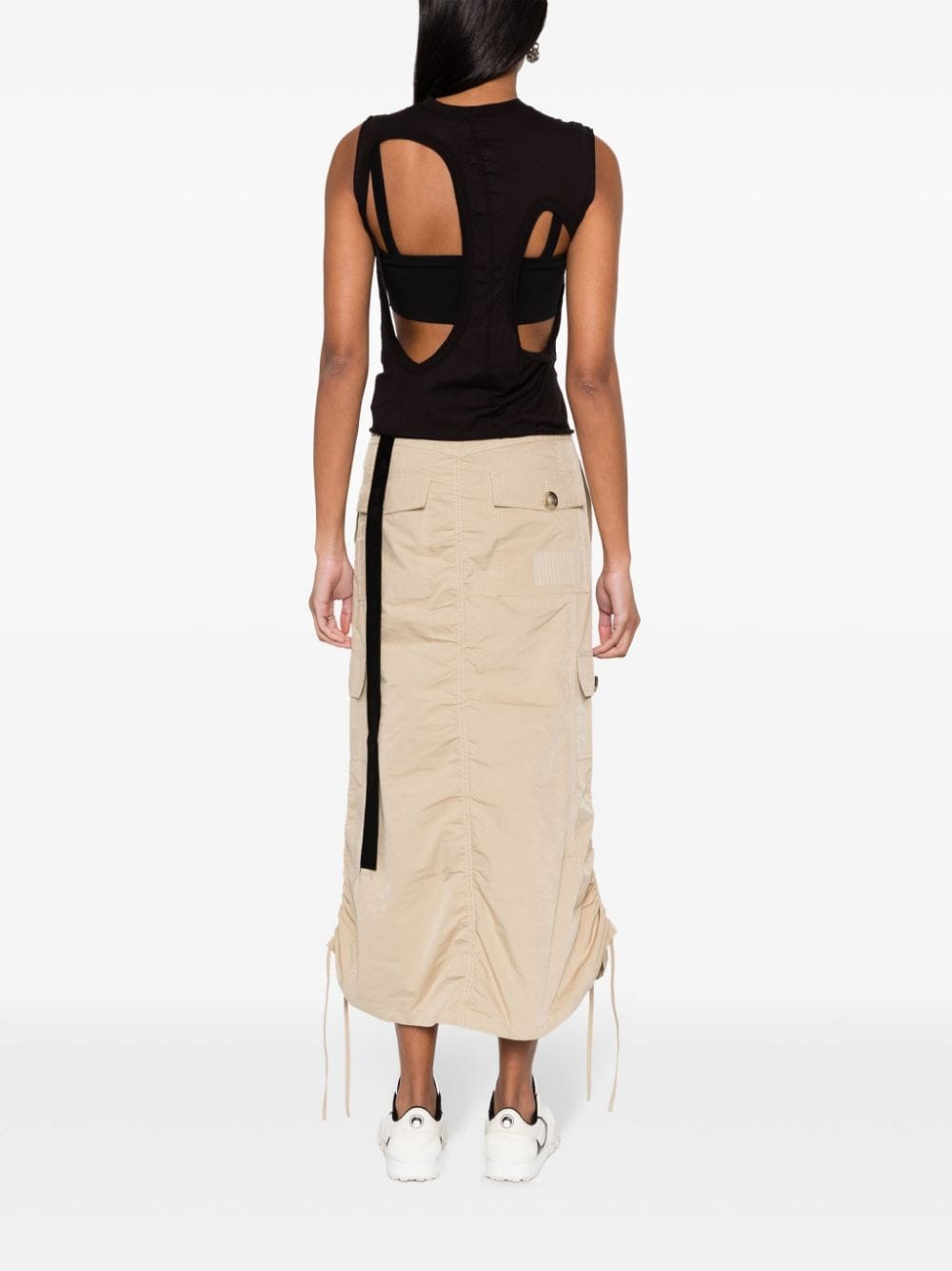 Shop Rick Owens Drkshdw Cut-out Sleeveless Top In Black