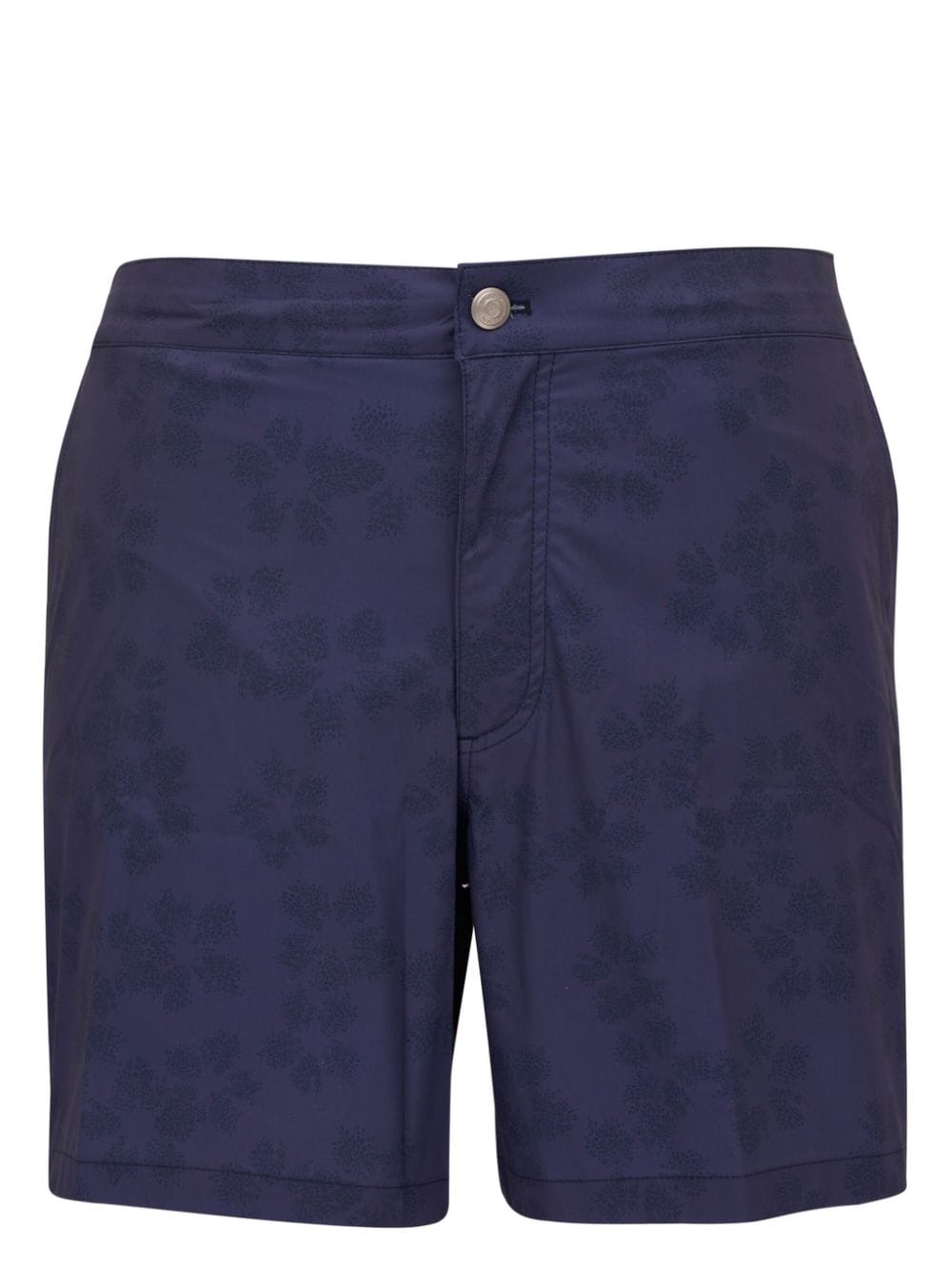 Peter Millar Floral-print Swim Shorts In Blue