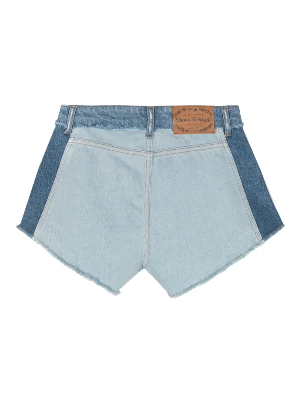 ショートパンツ Chiara Ferragni Chiara Ferragni Shorts Blue Chiara Ferragni logo-patch Denim Shorts | Blue | FARFETCH UK