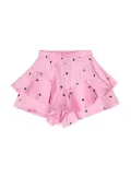 TWINSET Kids polka-dot ruffled shorts - Pink