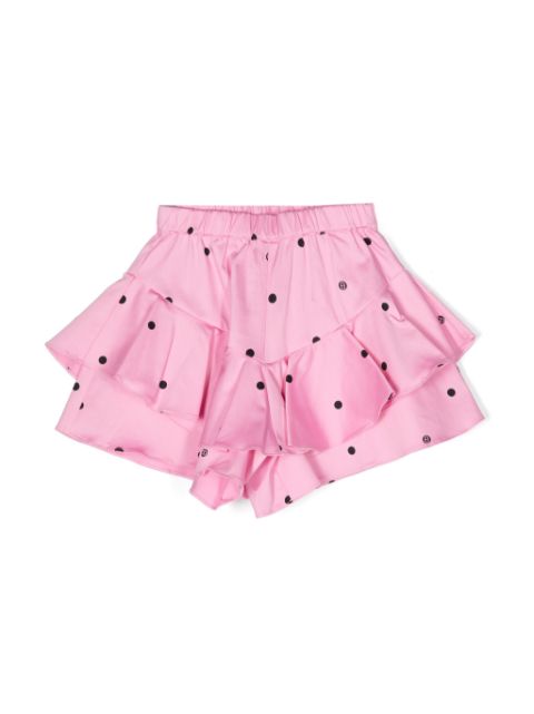 TWINSET Kids Short com babados e poás