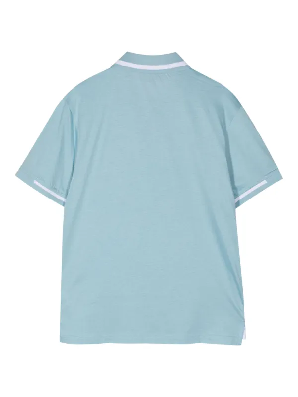 Tシャツ・カットソー BELSTAFF SS25 POLO WITH LOGO (104999 FLTBL) Belstaff Colour Block T Shirt Blue | Mainline Menswear