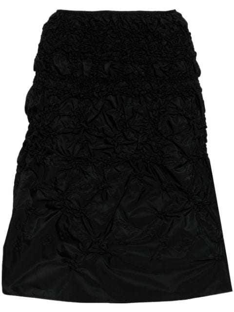 Cecilie Bahnsen Vida smocked midi skirt