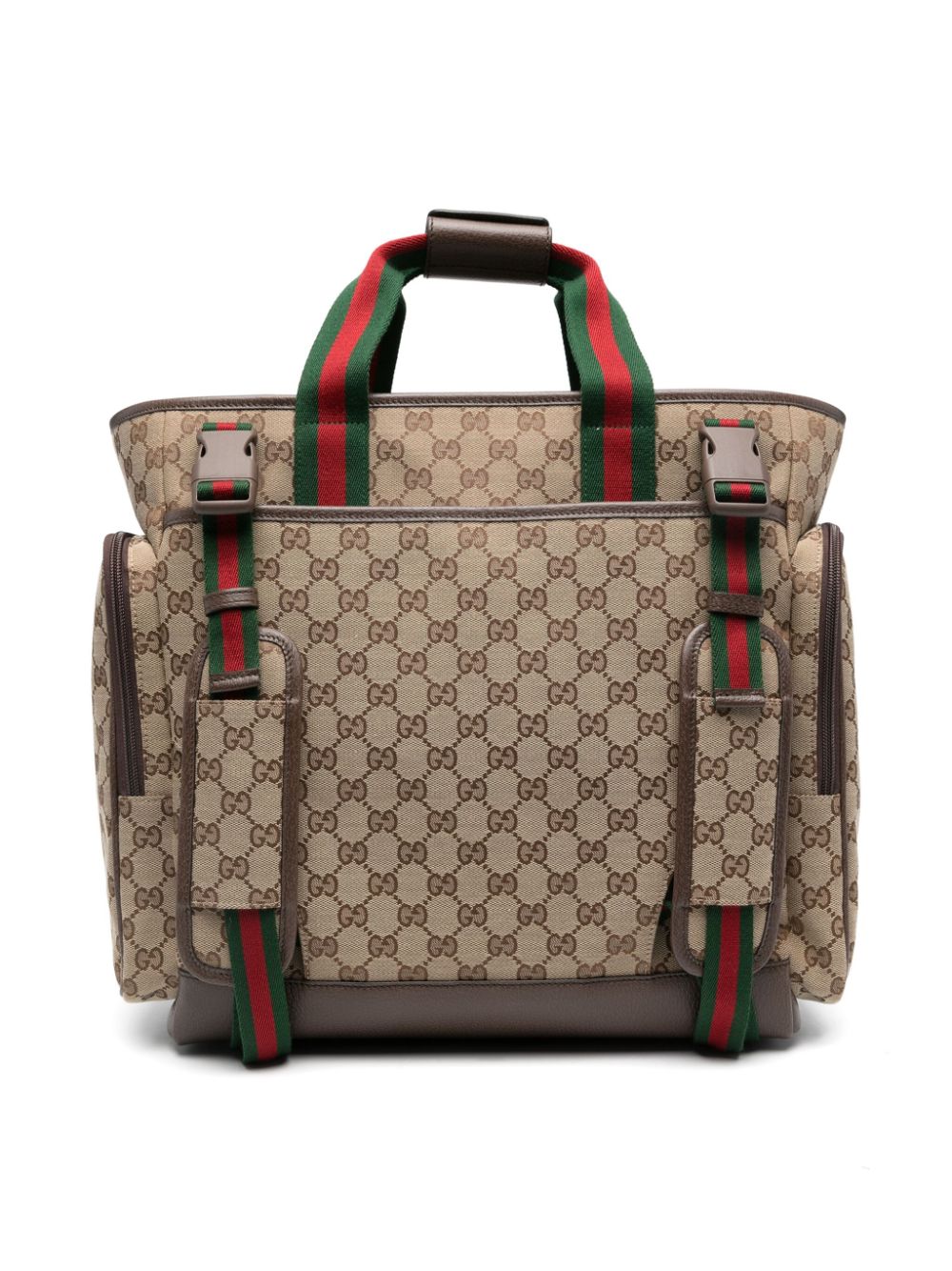 Shop Gucci Gg Supreme Canvas Changing Bag In Neutrals