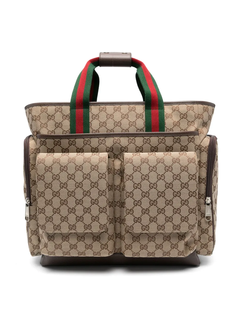 Gucci Kids GG Supreme canvas luiertas Beige