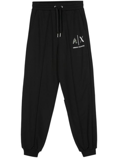 Armani Exchange logo-print straight-leg track pants