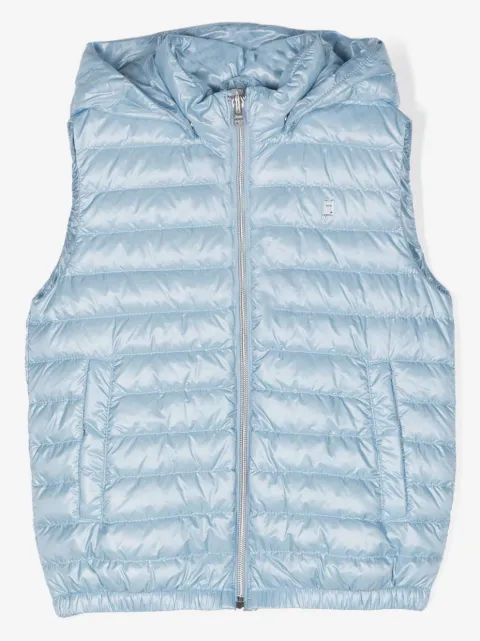 Herno Kids logo-plaque padded gilet