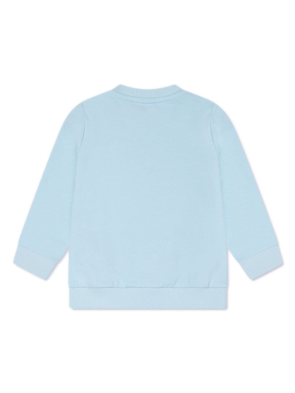 Moschino Kids Teddy Bear-print cotton sweatshirt - Blauw