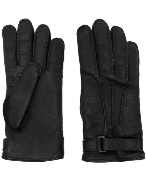 Gants en cuir à logo embossé - Zegna - Modalova