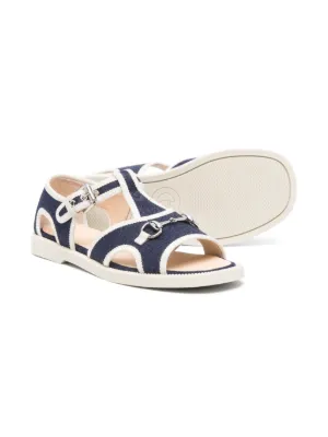 GUCCI　グッチ　キッズ　サンダル GUCCI グッチ キッズサンダル ネイビー 27 17.3cm - メルカリ