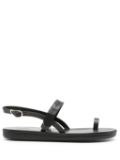 Ancient Greek Sandals Kamara leather sandals - Black