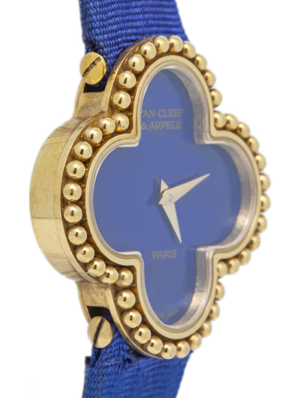 Pre-owned Van Cleef & Arpels Alhambra 26毫米腕表（典藏款） In Blue