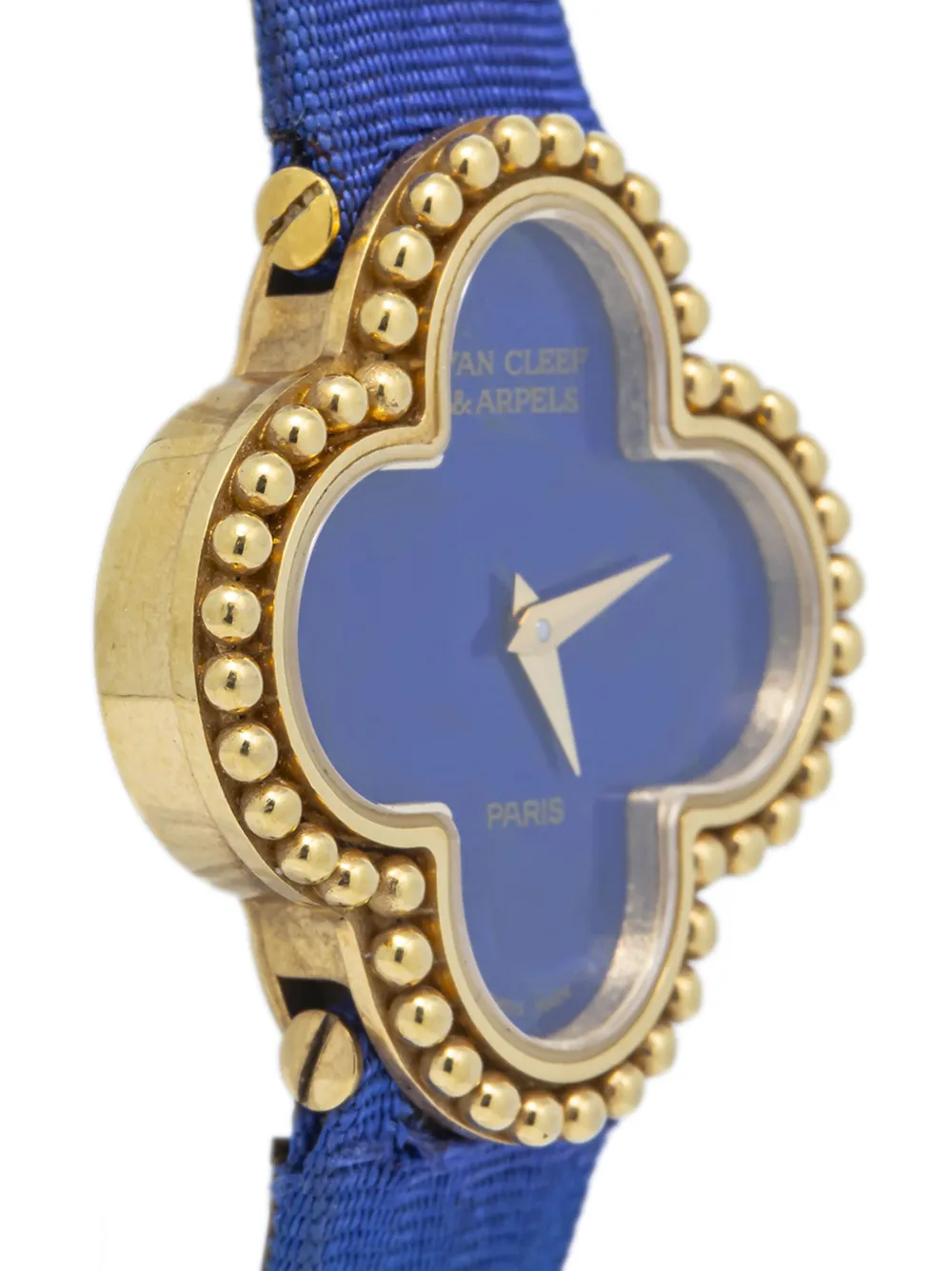 Pre-owned Van Cleef & Arpels Alhambra 26毫米腕表（典藏款） In Blue