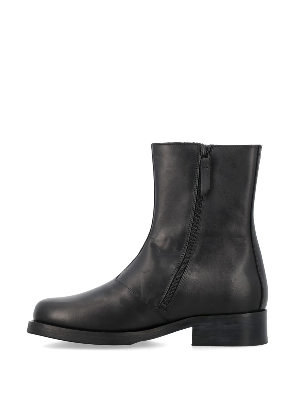 Shop Our Legacy Camion Leather Boots In Black