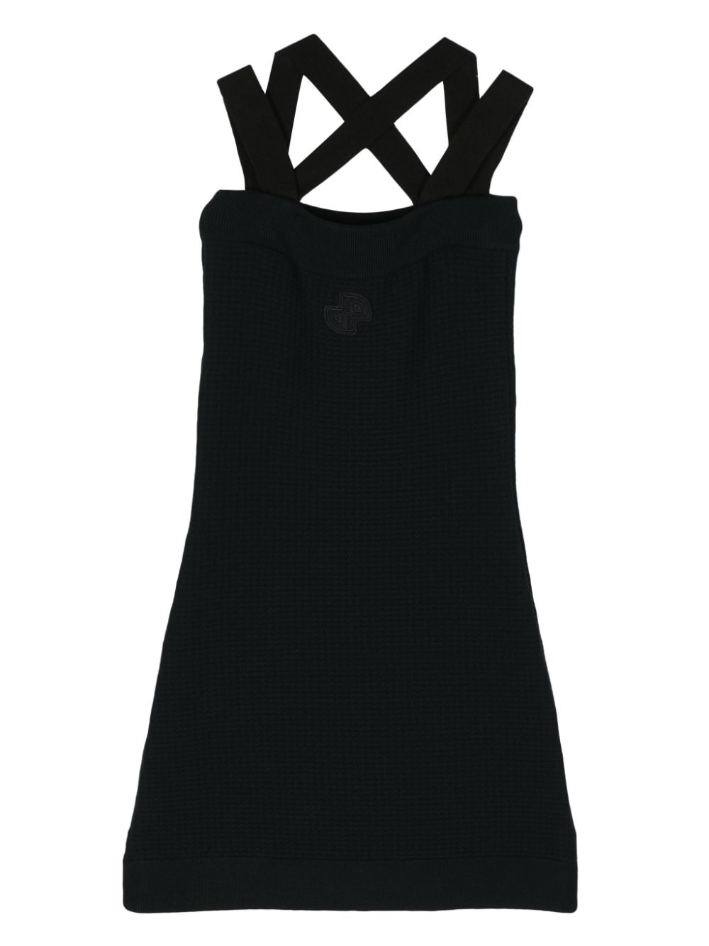 Shop Patou 3d-knit Minidress In Black